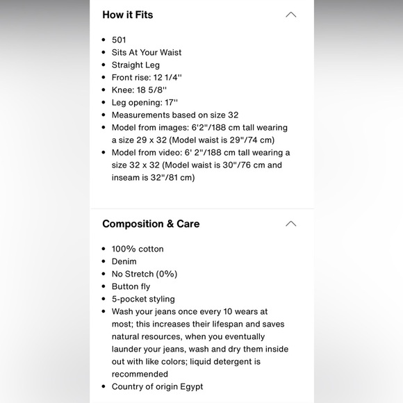 Levi's 501 original button fly jeans 36x32 - Picture 11 of 11